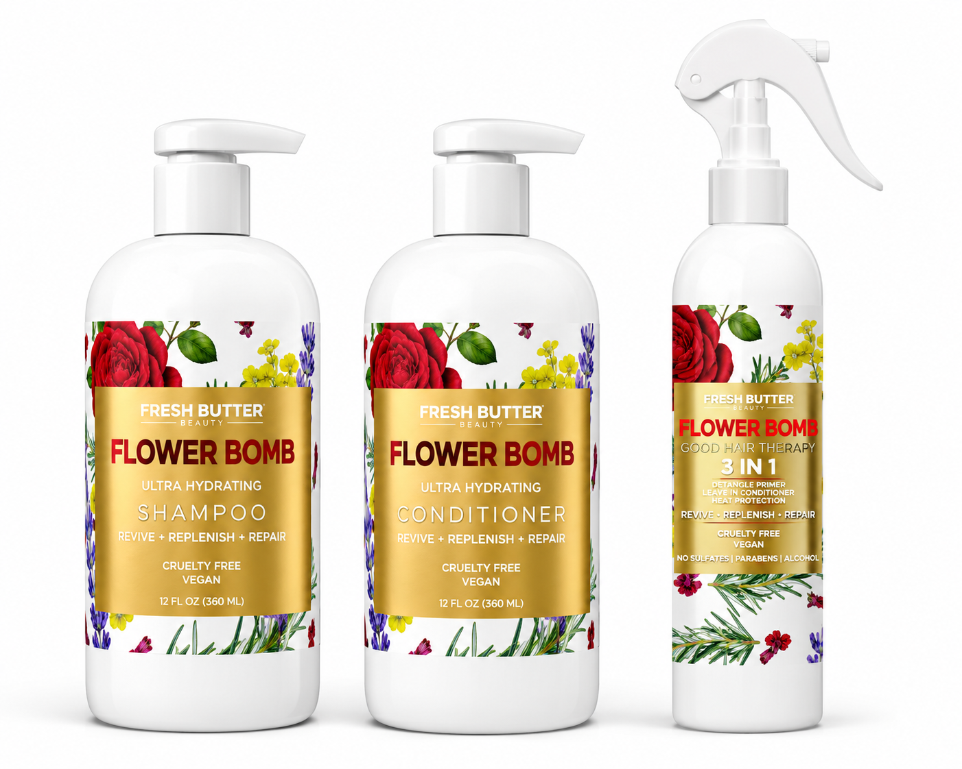 FLOWER BOMB HYDRATION + PROTECTION KIT
