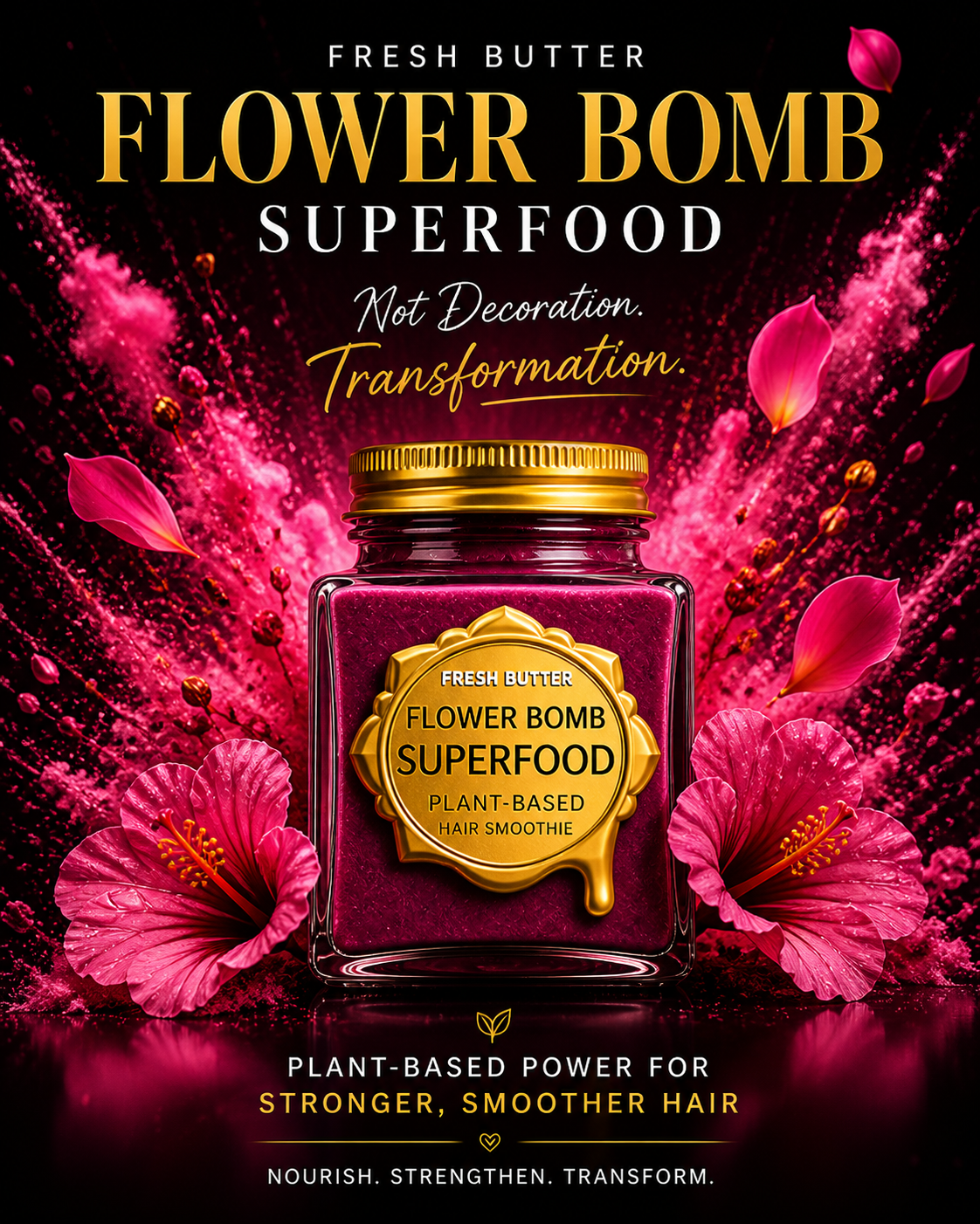 FLOWER BOMB SUPERFOOD HAIR SMOOTHIE TREATMENT