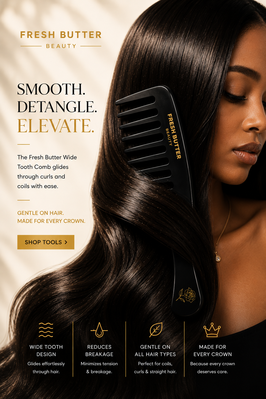 Magical Rose Seamless Comb
