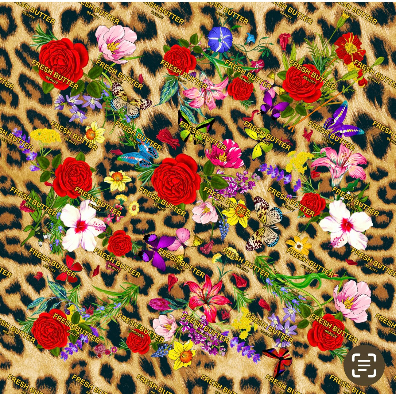 Wild Flower Satin Scarf