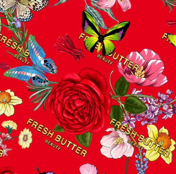 Satin Scarf For Hair - RED AUGUST Satin Scarf - FreshButter.com