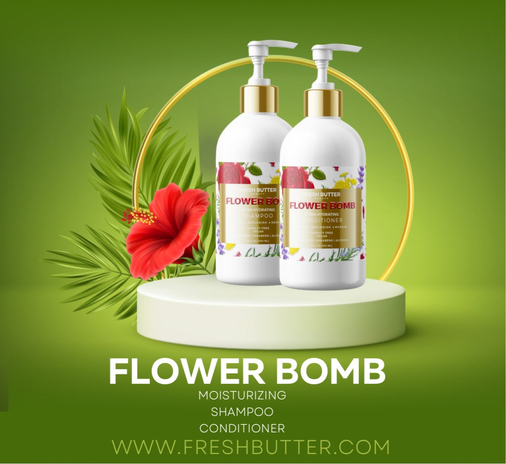 Flower Bomb Ultra Hydrating Shampoo - FreshButter.com - Ultra Hydrating Shampoo