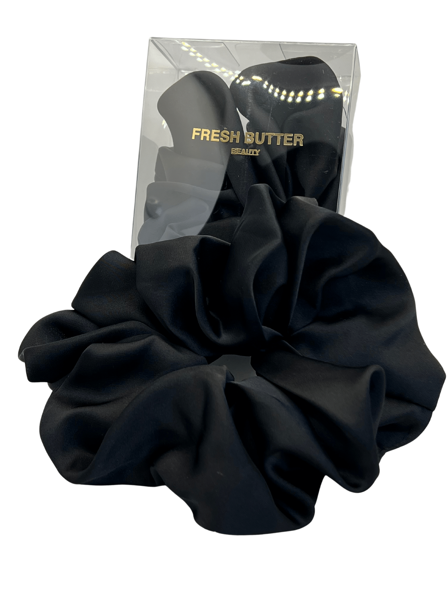 XX LARGE Plush SATIN SCRUNCHIE - FreshButter.com