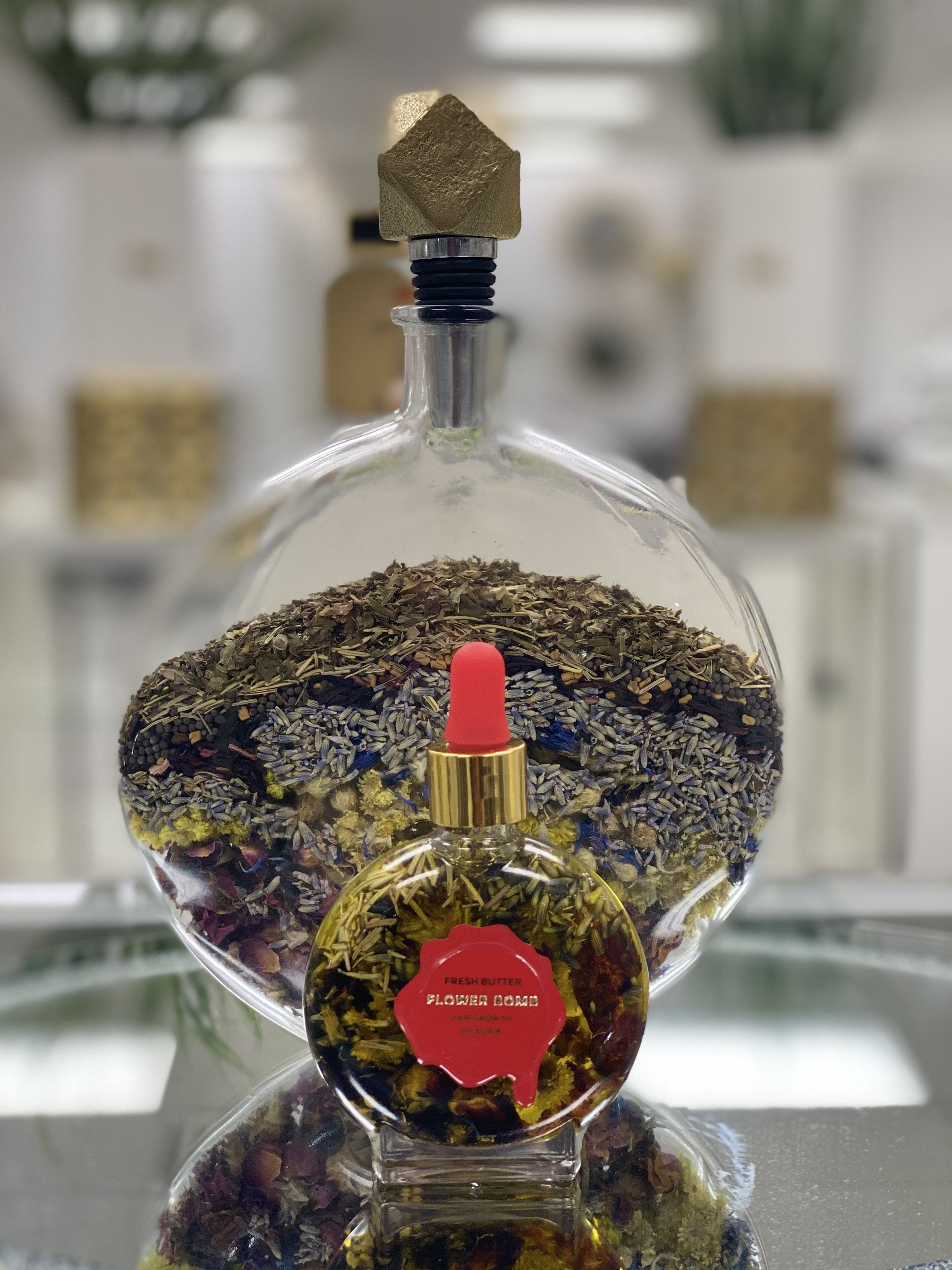 Flower Bomb Hair Growth Elixir 1.7oz. - FreshButter.com - Hair Growth Oil
