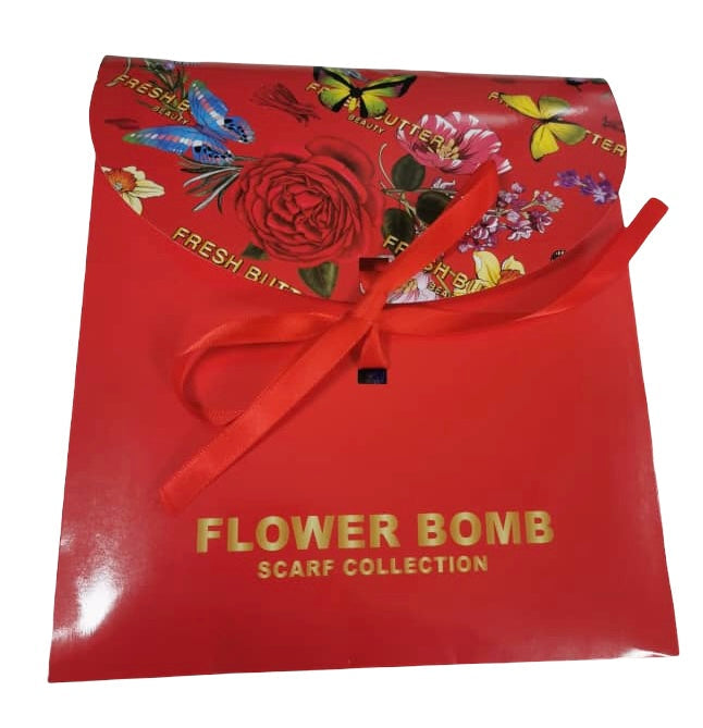 RED AUGUST Satin Scarf - FreshButter.com